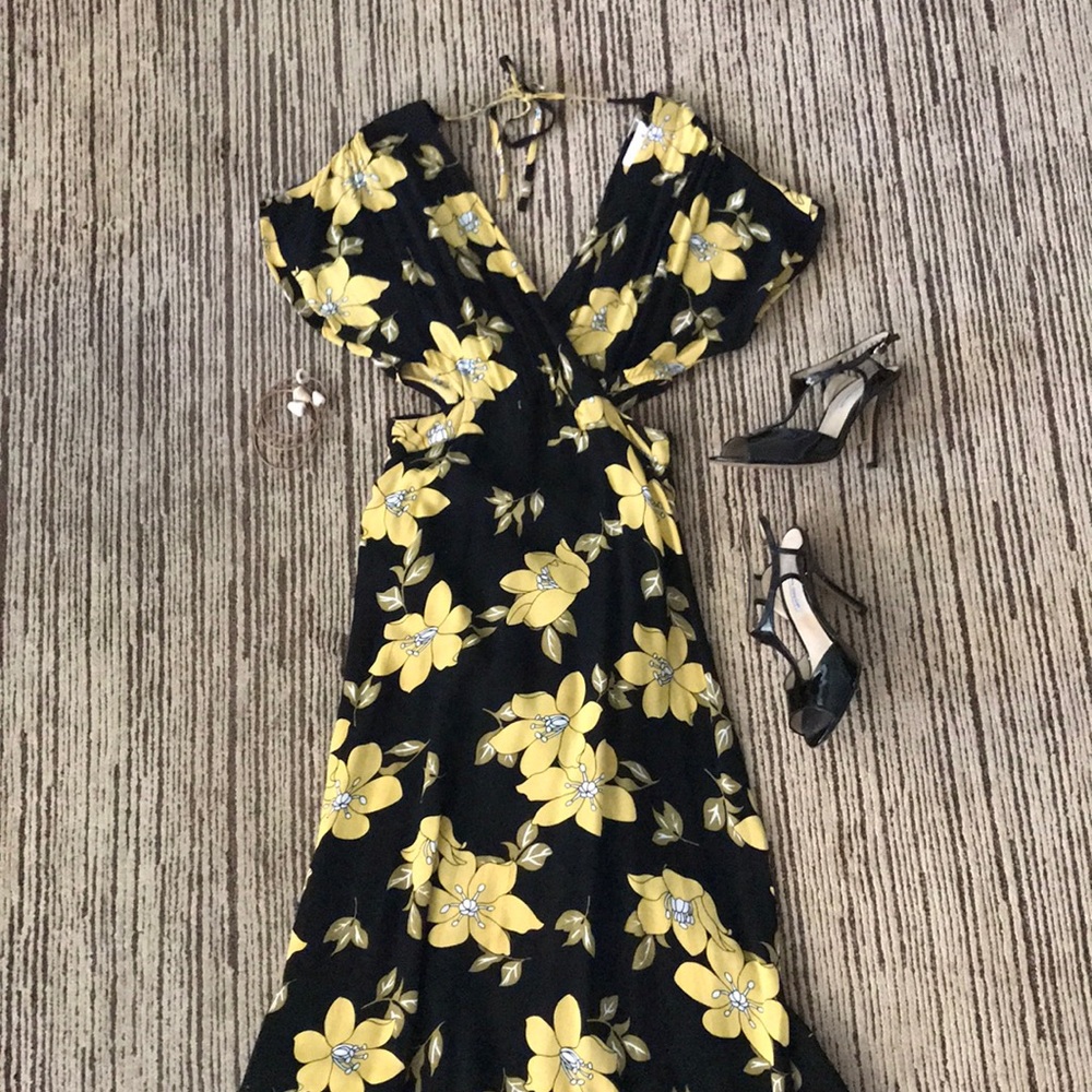 NWOT Ava Sky Honolulu Dress Bardot (Fighting Eel) NO FLAWS